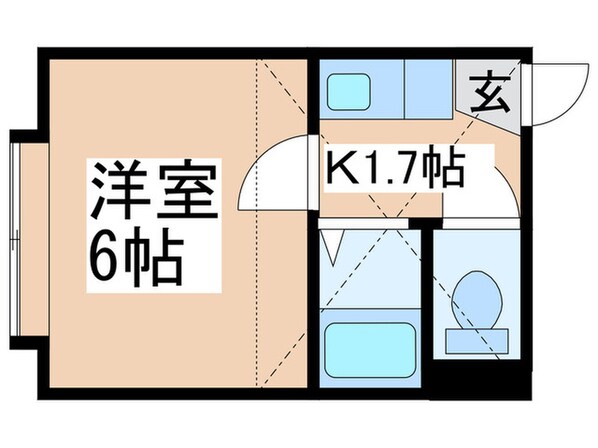 キャッスル８．１３の物件間取画像